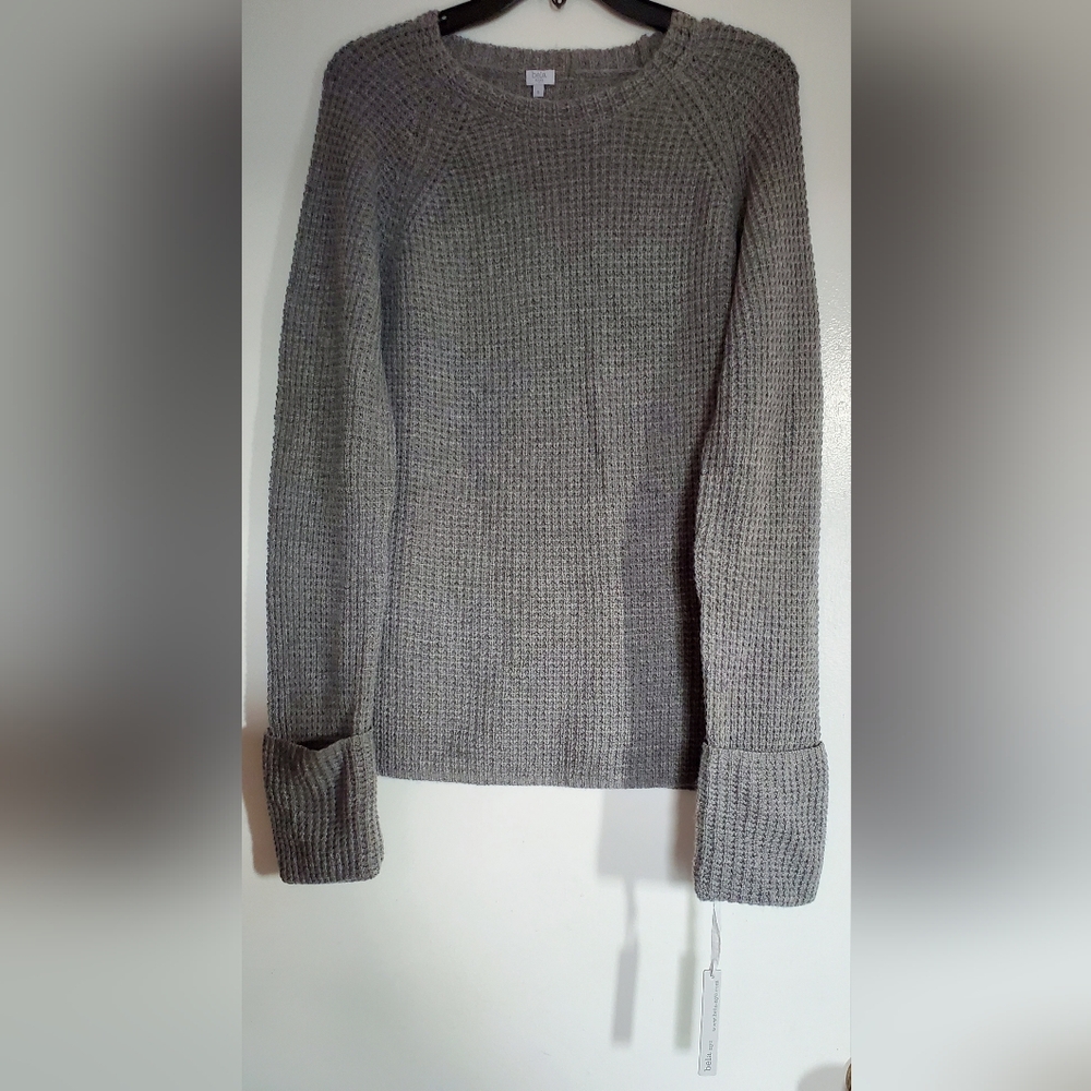 Bela NYC Women's Wool and Cashmere Gray Knit Sweater